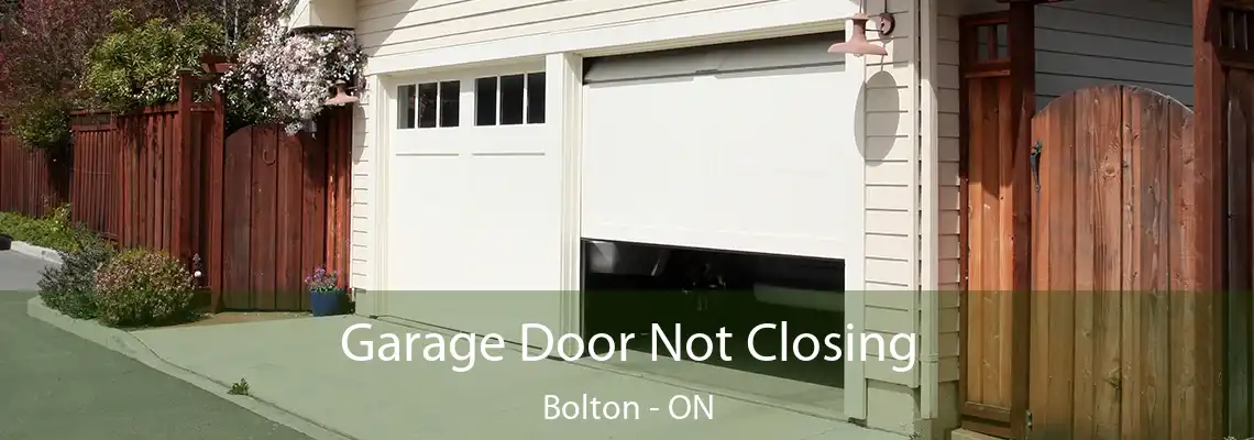 Garage Door Not Closing Bolton - ON