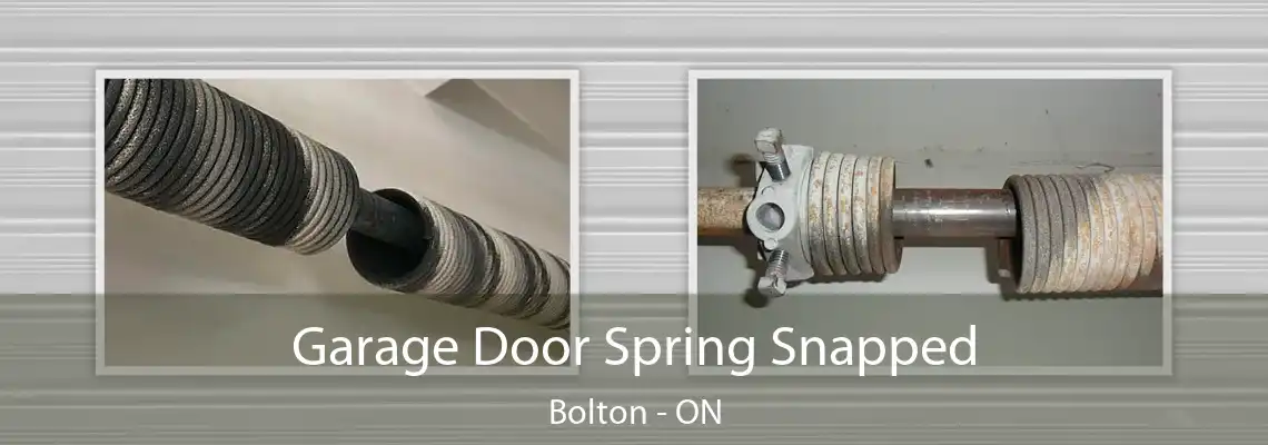 Garage Door Spring Snapped Bolton - ON