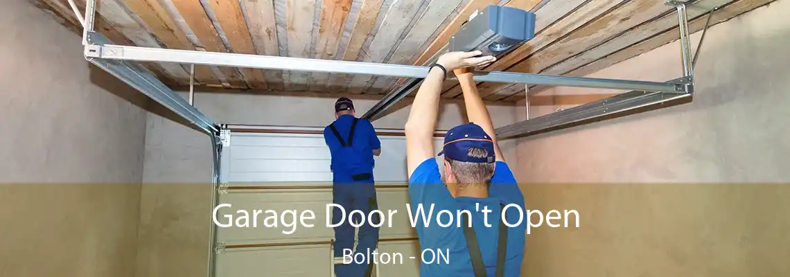 Garage Door Won't Open Bolton - ON