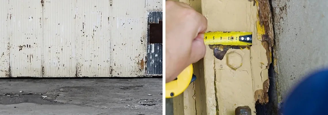 Lift Master Rusty Garage Doors in Bolton, Ontario